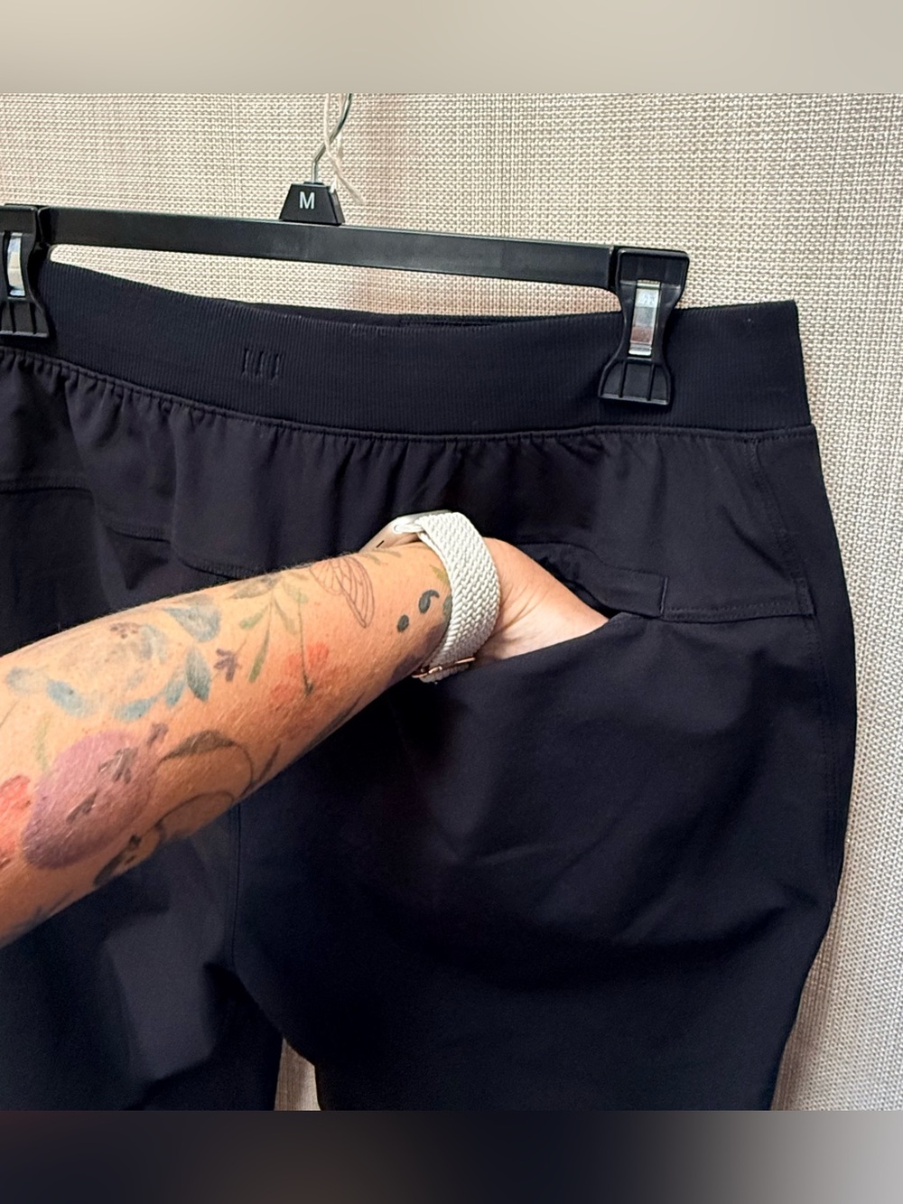 Lululemon ABC Warpstreme Jogger Mens Large Black Activewear Gym - Picture 9 of 14